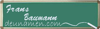 Frans Baumann Visitenkarte
